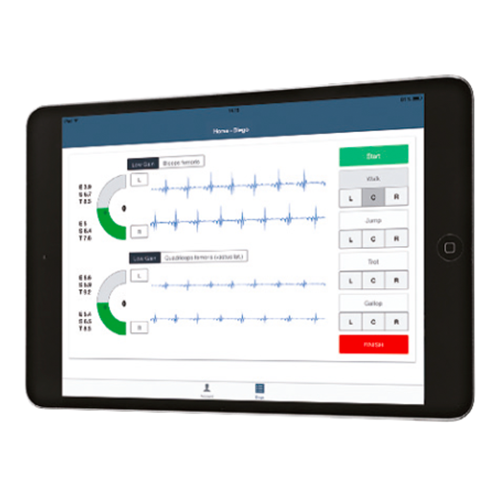 An iPad showing the tool for the CURO system for Veterinarians